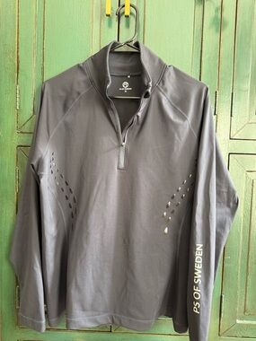 PS of Sweden Navy Quarter-Zip Pullover